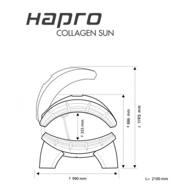 Горизонтальный солярий &quot;HAPRO COLLAGEN SUN 26/5&quot;